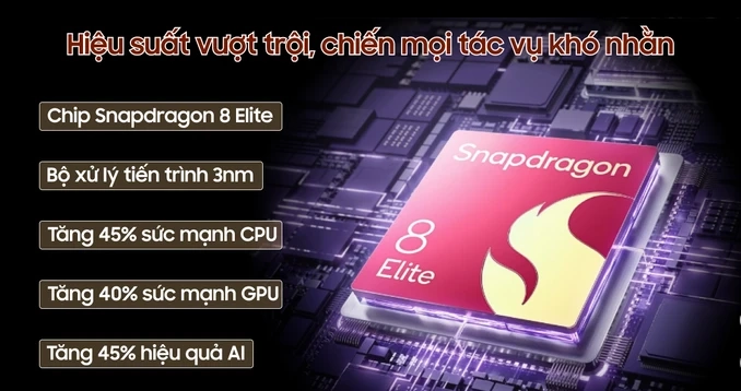 OPPO Find N5 với chip Snapdragon 8 Elite, xử lý mượt mà mọi tác vụ.